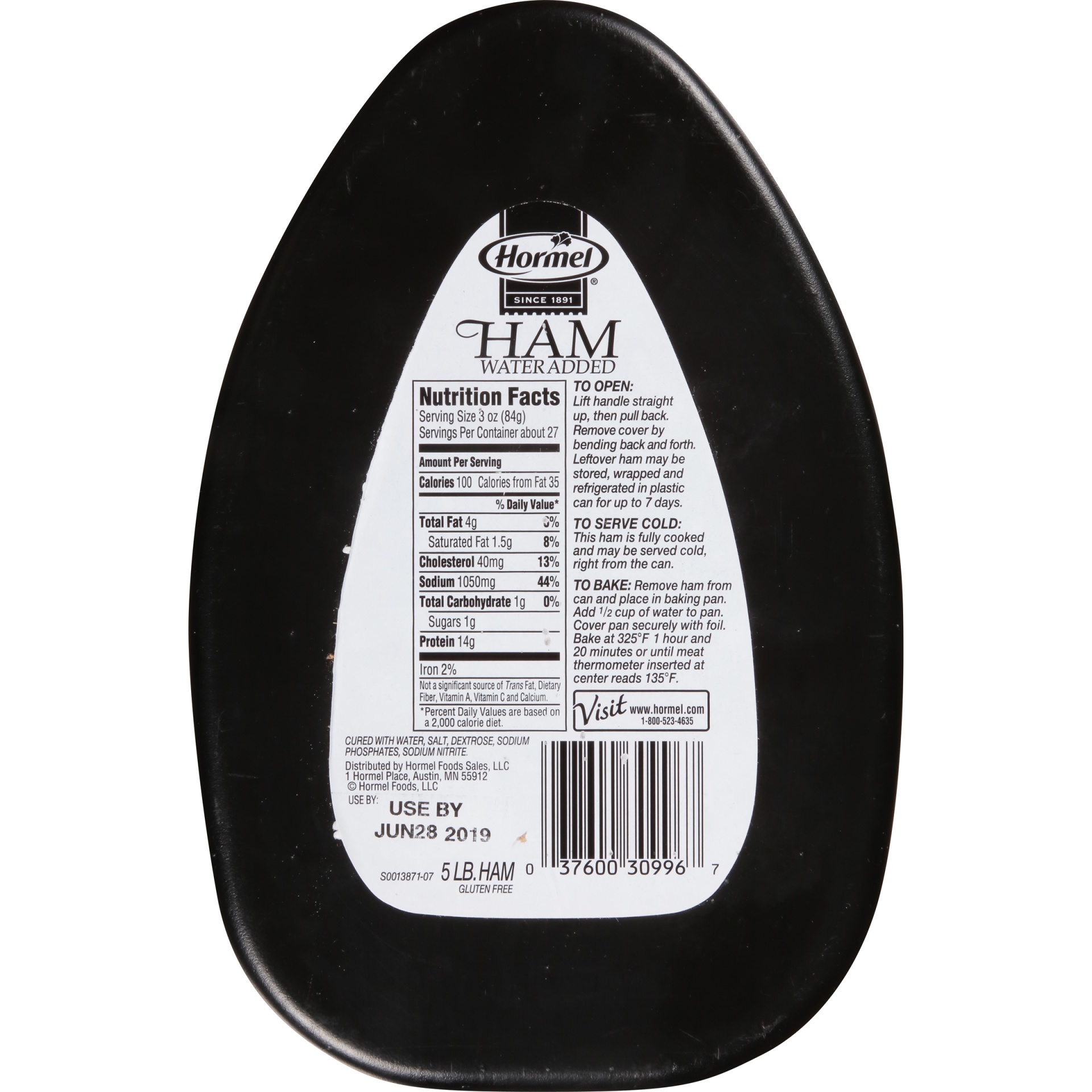 slide 2 of 8, Hormel Ham Water Added, 5 lb