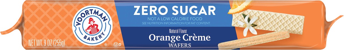 slide 6 of 14, VOORTMAN Bakery Zero Sugar Orange Creme Wafers 9 oz, 9 oz