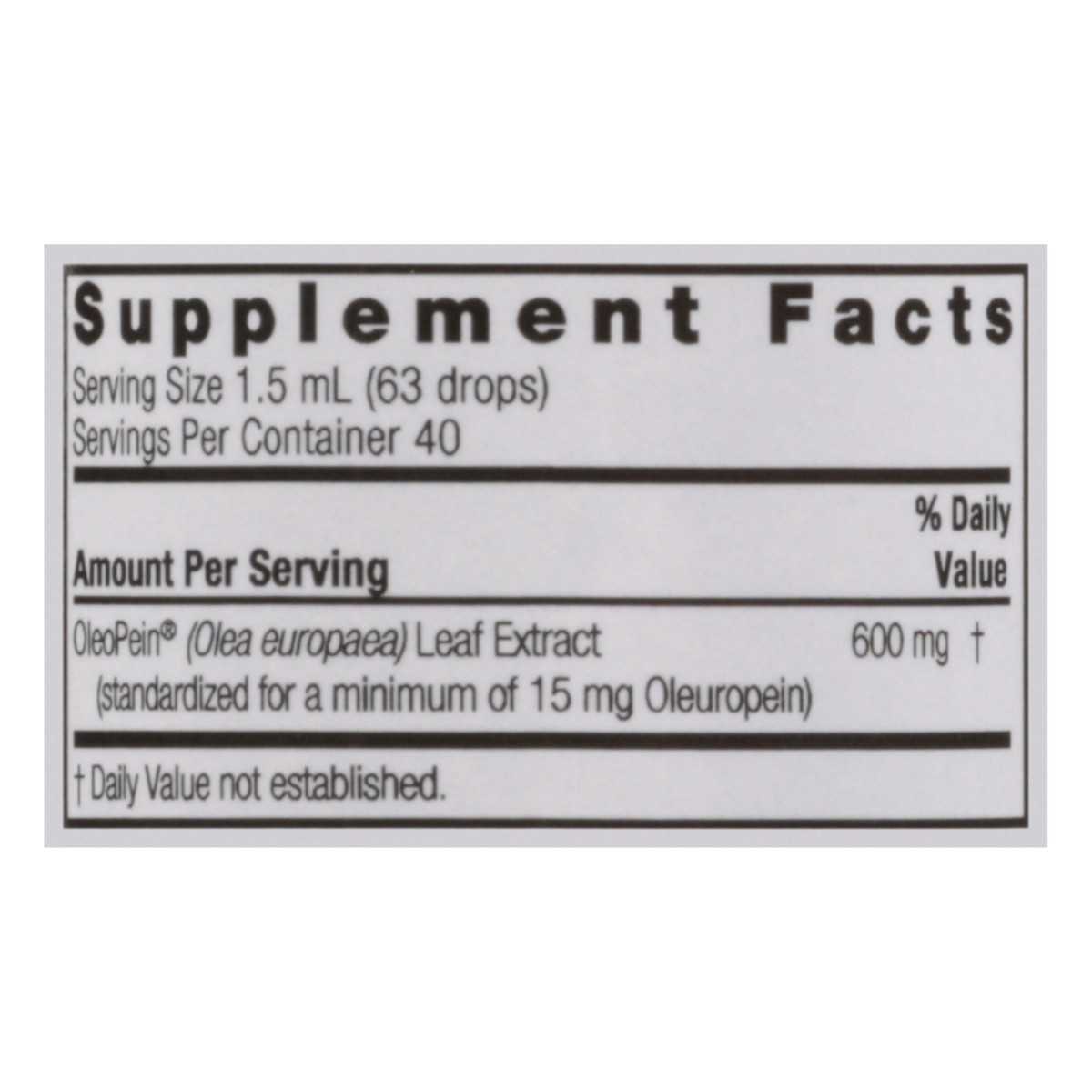 slide 4 of 12, Nature's Answer Standardized 1500 mg Olive Leaf Extract 2 fl oz, 2 fl oz