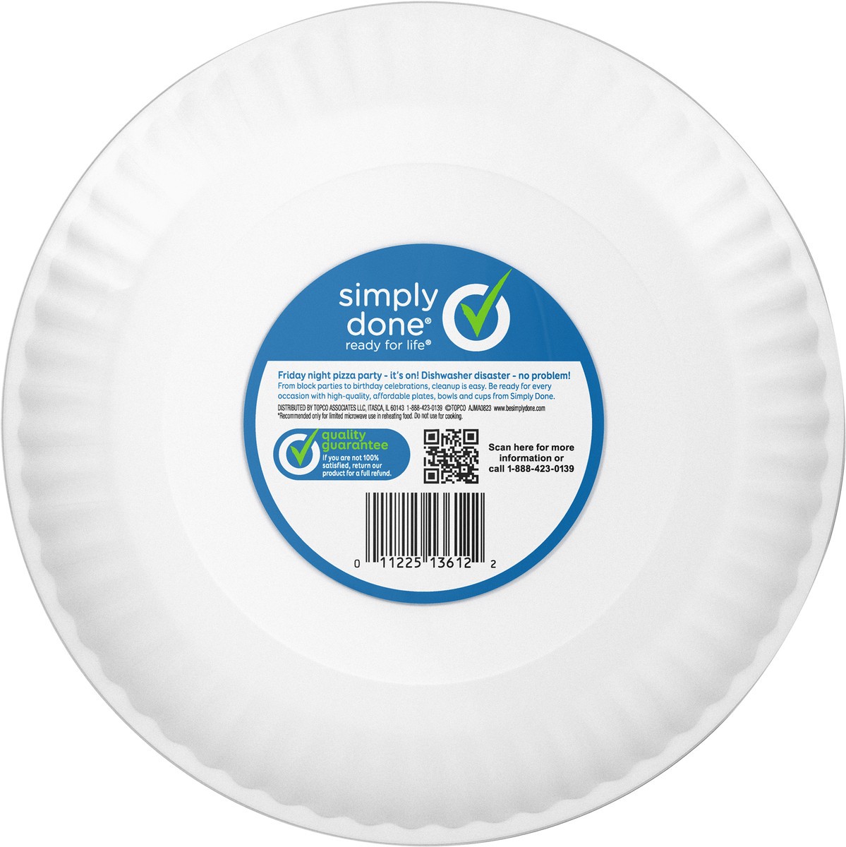 slide 11 of 12, Simply Done Coated Paper Plates 150 ea, 150 ct