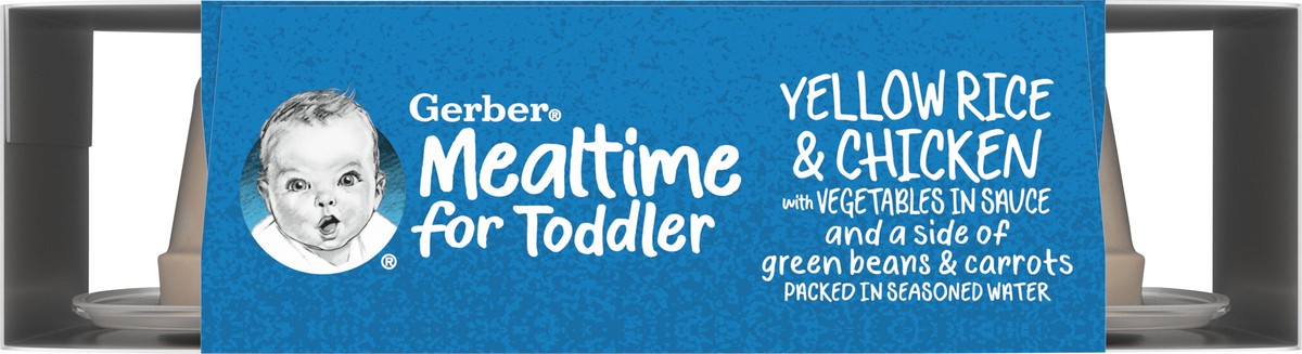 slide 5 of 9, Gerber Mealtime for Toddler, Yellow Rice and Chicken with Vegetables in Sauce Toddler Food, 6.67 oz Tray, 6.67 oz