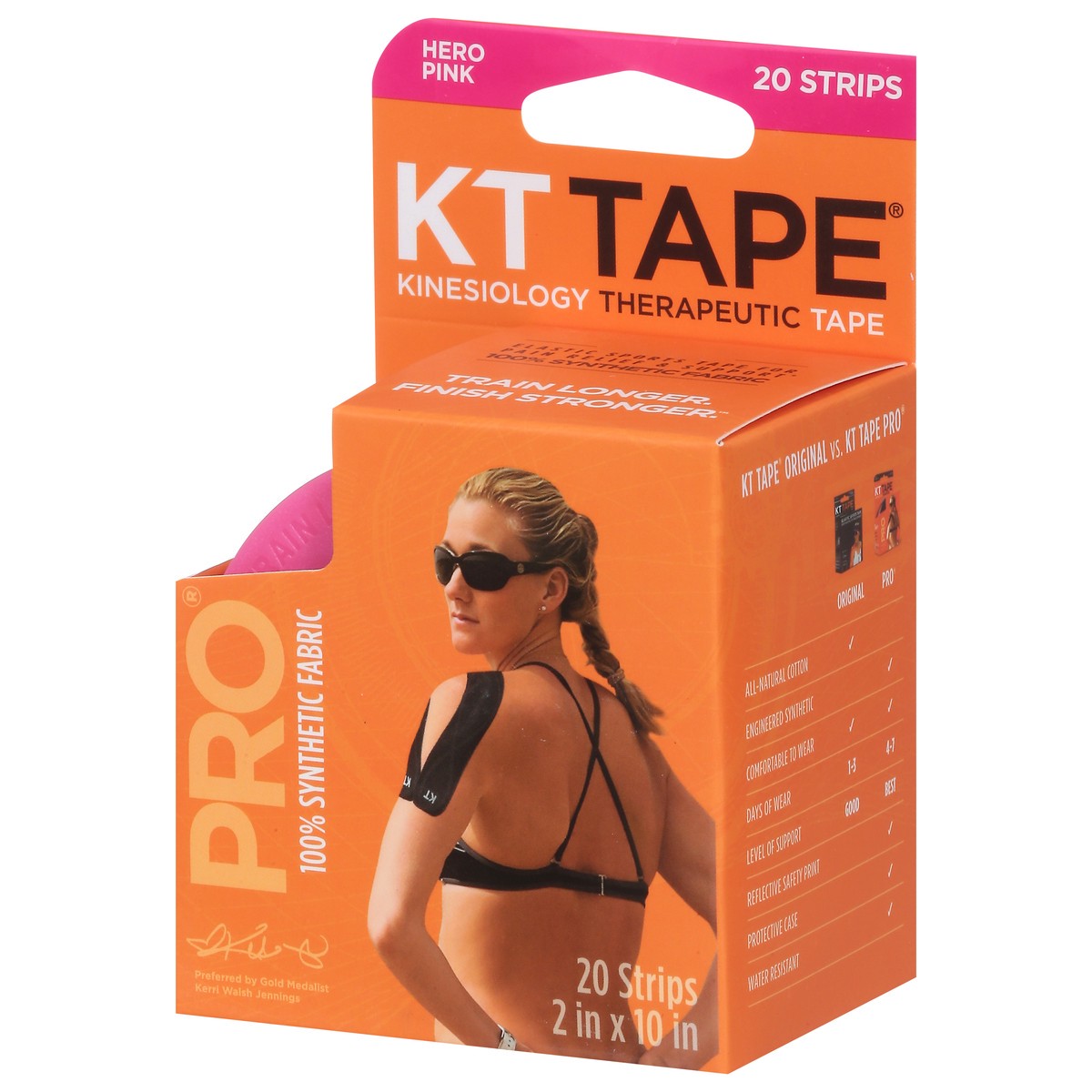 slide 8 of 9, KT Tape Pro Athletic Tape, Hero Pink, 1 ct
