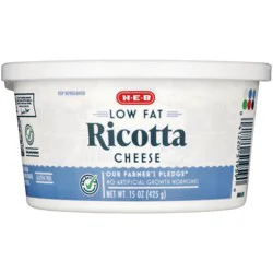 H-E-B Low Fat Ricotta Cheese