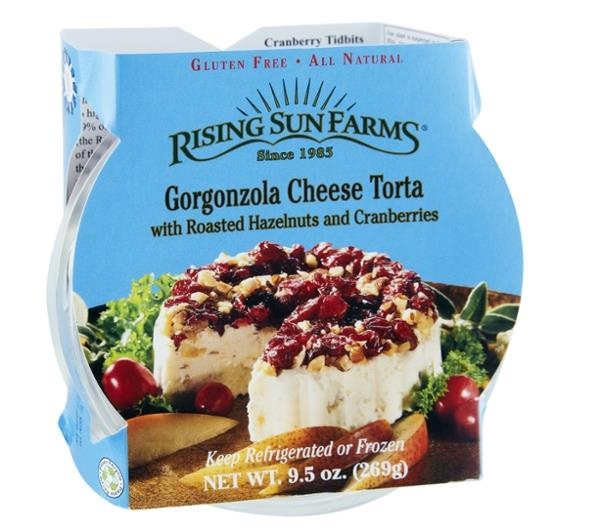 slide 1 of 1, Rising Sun Farms Gorgonzola Cheese Torta, 9.5 oz