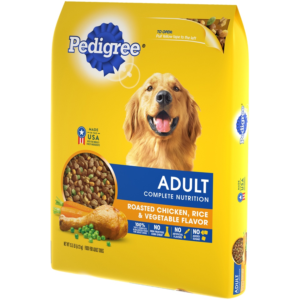 slide 4 of 9, Pedigree Food for Dogs 13.5 lb, 13.5 lb