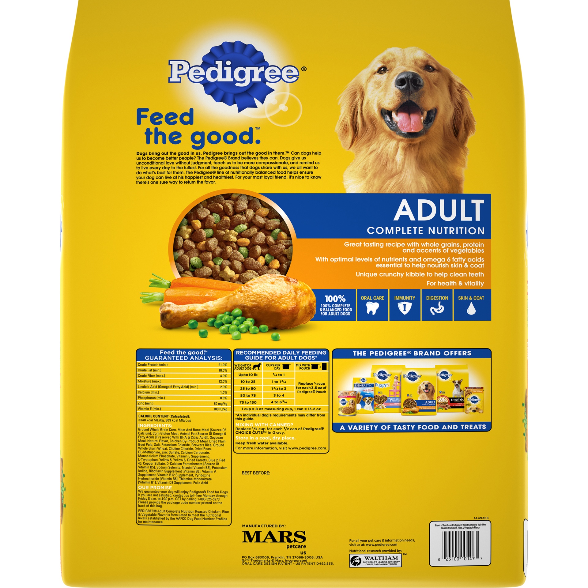 slide 7 of 9, Pedigree Food for Dogs 13.5 lb, 13.5 lb