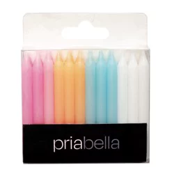 Priabella Birthday Candle Pastel Palette