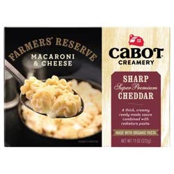 Cabot Farmer's Reserve Super Premium Sharp Cheddar Macaroni & Cheese - 11 oz