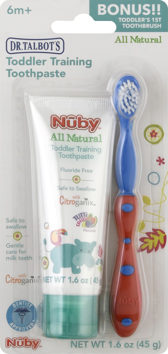 slide 9 of 9, Dr. Talbot's Toddler Training Toothpaste 1.6 oz, 1.6 oz