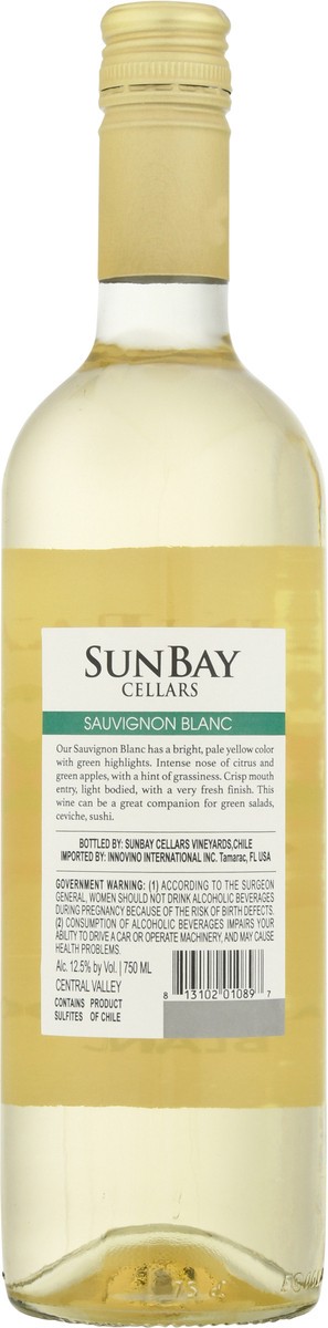 slide 5 of 9, Sunbay Cellars Sauvignon Blanc, 750 ml