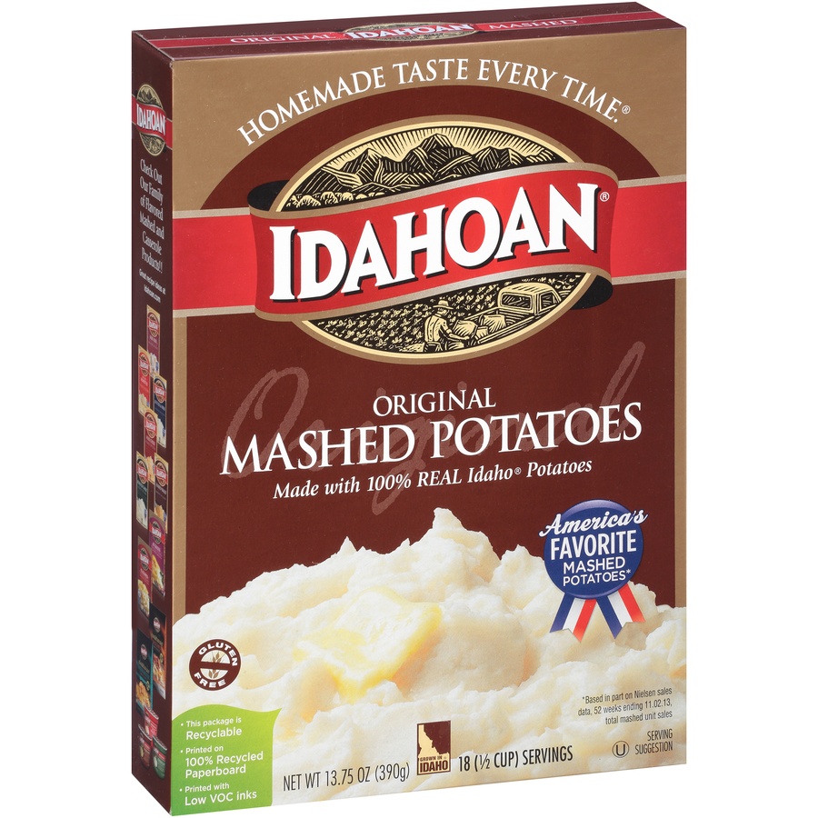 slide 7 of 8, Idahoan Original Mashed Potatoes, 13.75 oz