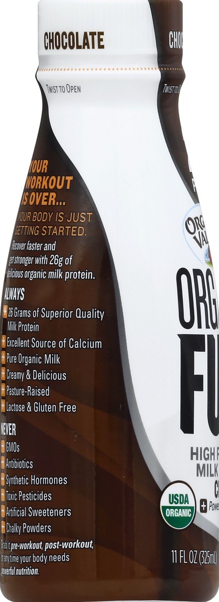 slide 2 of 4, Organic Valley Milk Shake, High Protein, Chocolate, 11 oz