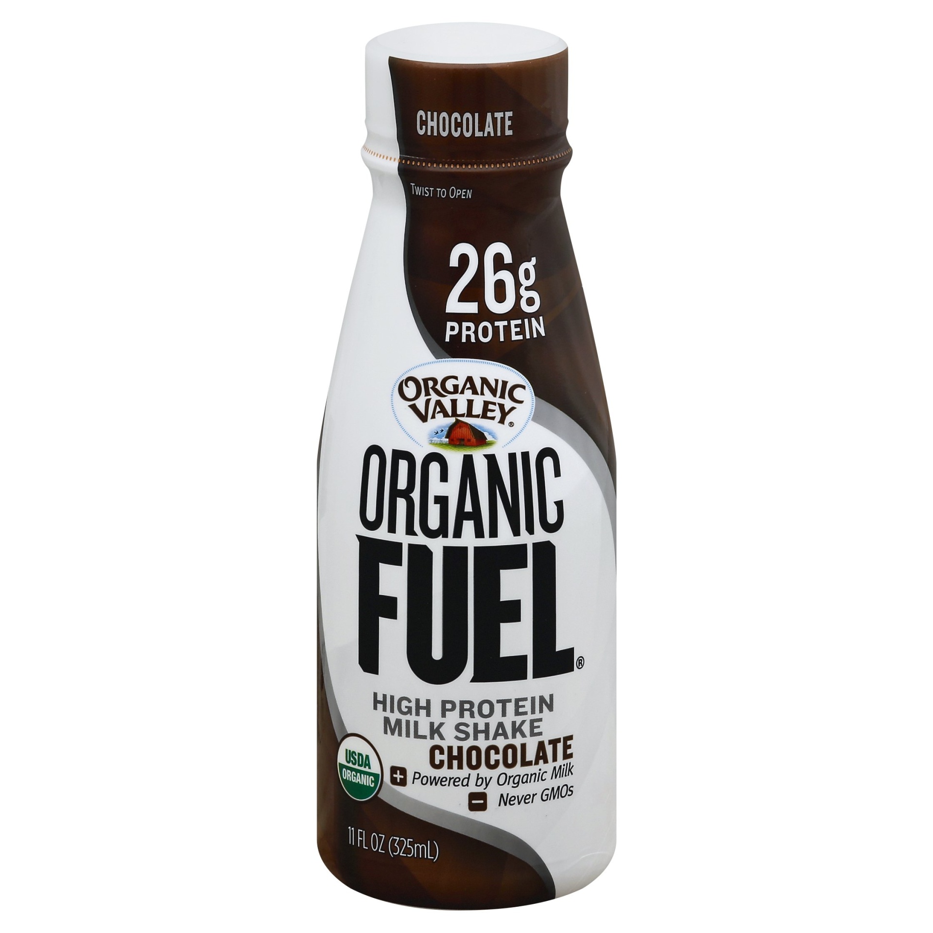 slide 1 of 4, Organic Valley Milk Shake, High Protein, Chocolate, 11 oz