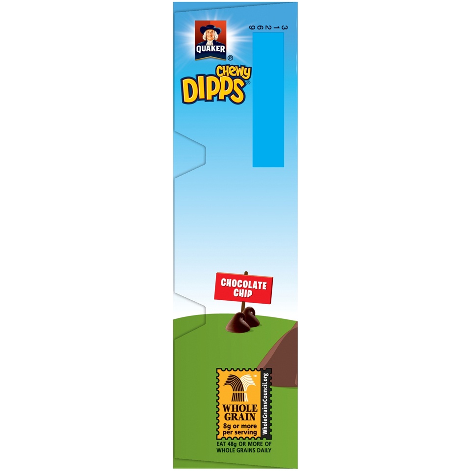 slide 3 of 7, Quaker Chewy Dipps Chocolate Chip Granola Bars, 8 ct; 0.84 oz