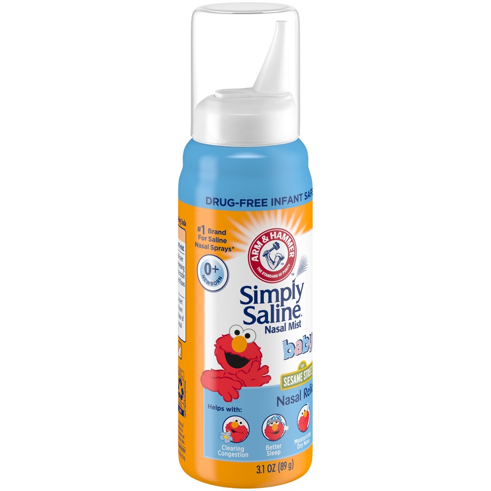 slide 4 of 4, ARM & HAMMER Smp Salin Baby Nasal Relief, 3 fl oz