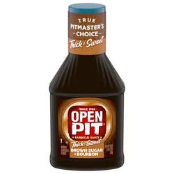 Open Pit Thick & Sweet Brown Sugar & Bourbon Barbecue Sauce 18 oz