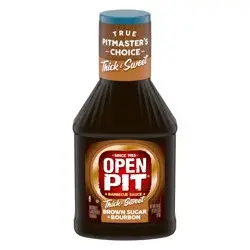 Open Pit Thick & Sweet Brown Sugar & Bourbon Barbecue Sauce 18 oz