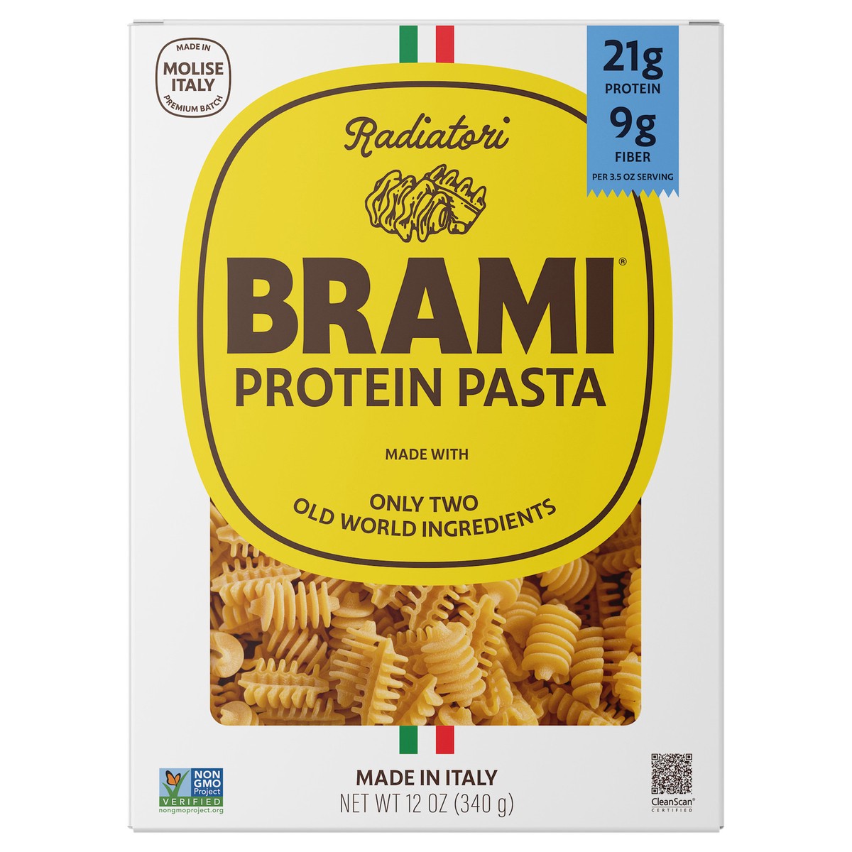 slide 1 of 10, Brami Radiatori Protein Pasta 12 oz, 12 oz