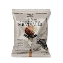 Force Of Nature Beef Meatballs Grass-Fed