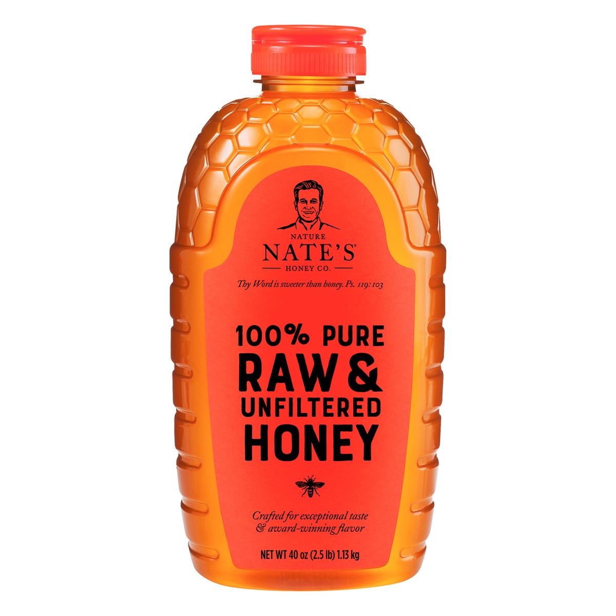slide 7 of 7, Nature Nate's Raw & Unfiltered 100% Pure Honey 40 oz, 40 oz