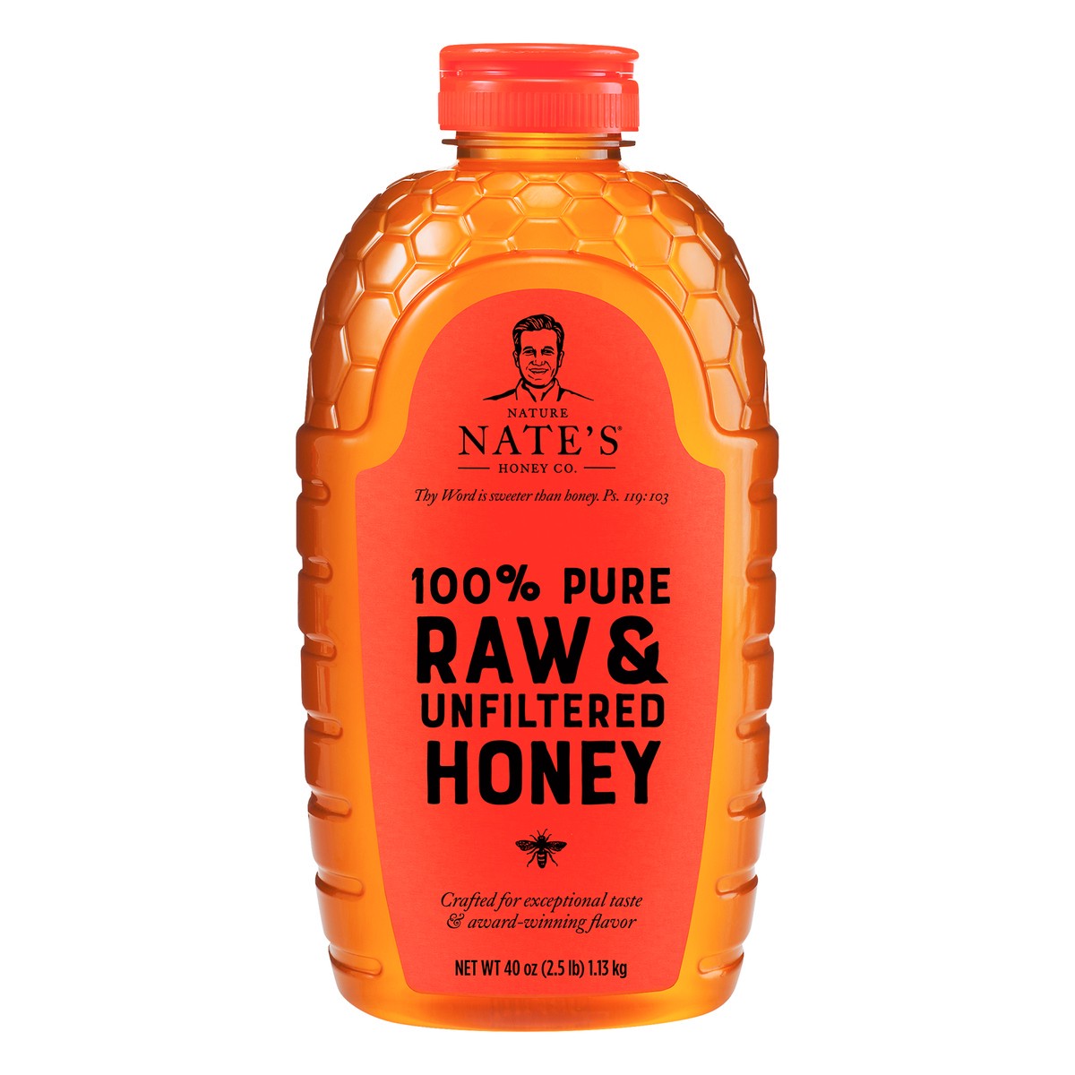 slide 1 of 7, Nature Nate's Raw & Unfiltered 100% Pure Honey 40 oz, 40 oz