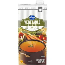 Kroger Fat Free Vegetable Broth