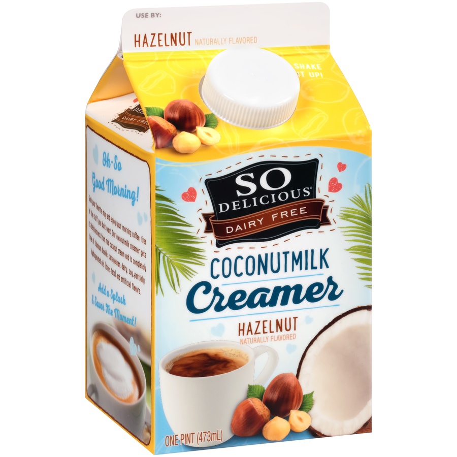 slide 8 of 8, So Delicious Hazelnut Coconut Milk Creamer, 1 pint