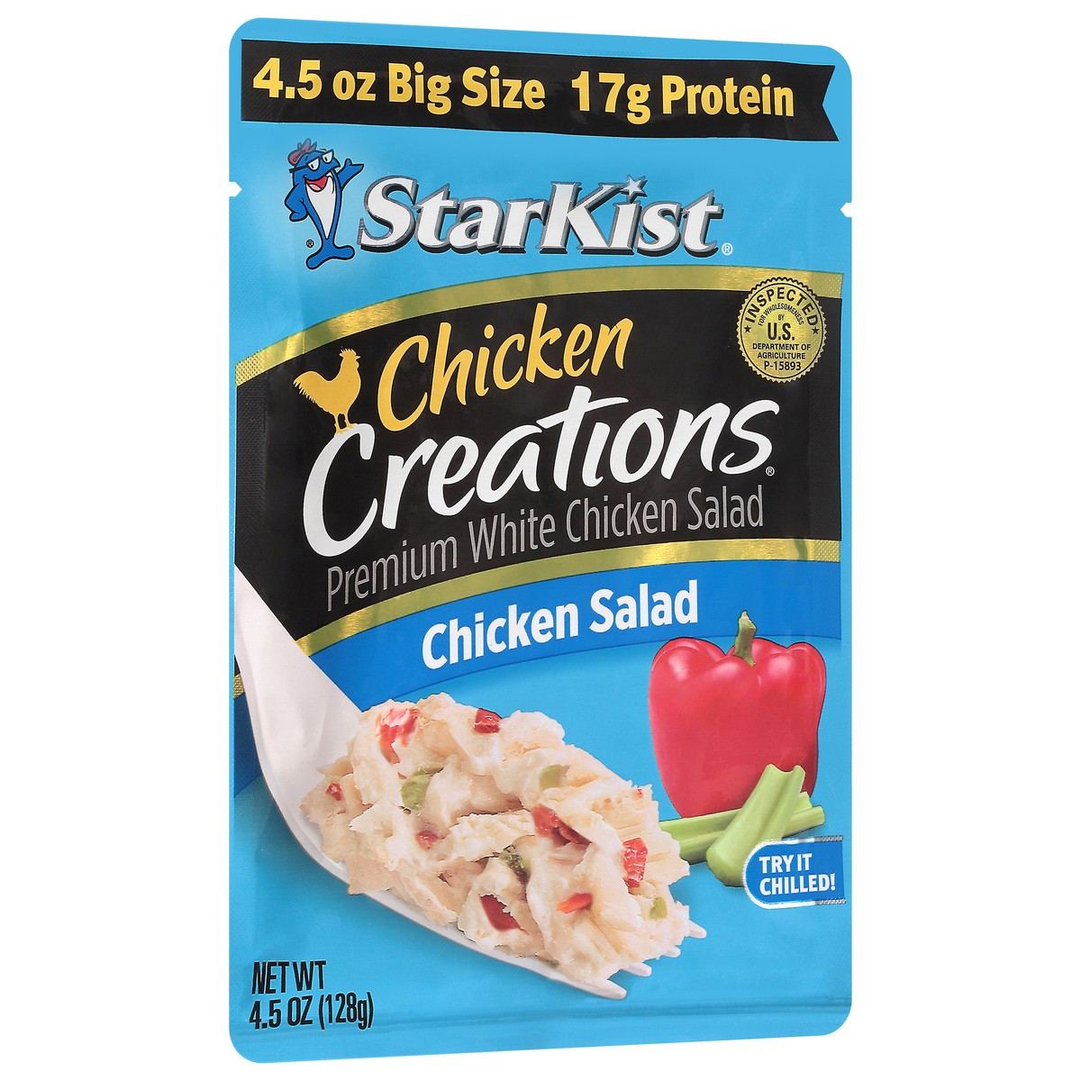 slide 2 of 9, StarKist Chicken Creations White Premium Chicken Salad 4.5 oz, 4.5 oz