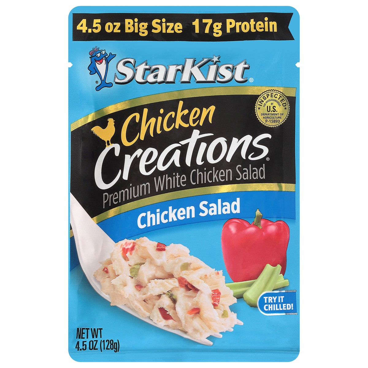 slide 1 of 9, StarKist Chicken Creations White Premium Chicken Salad 4.5 oz, 4.5 oz