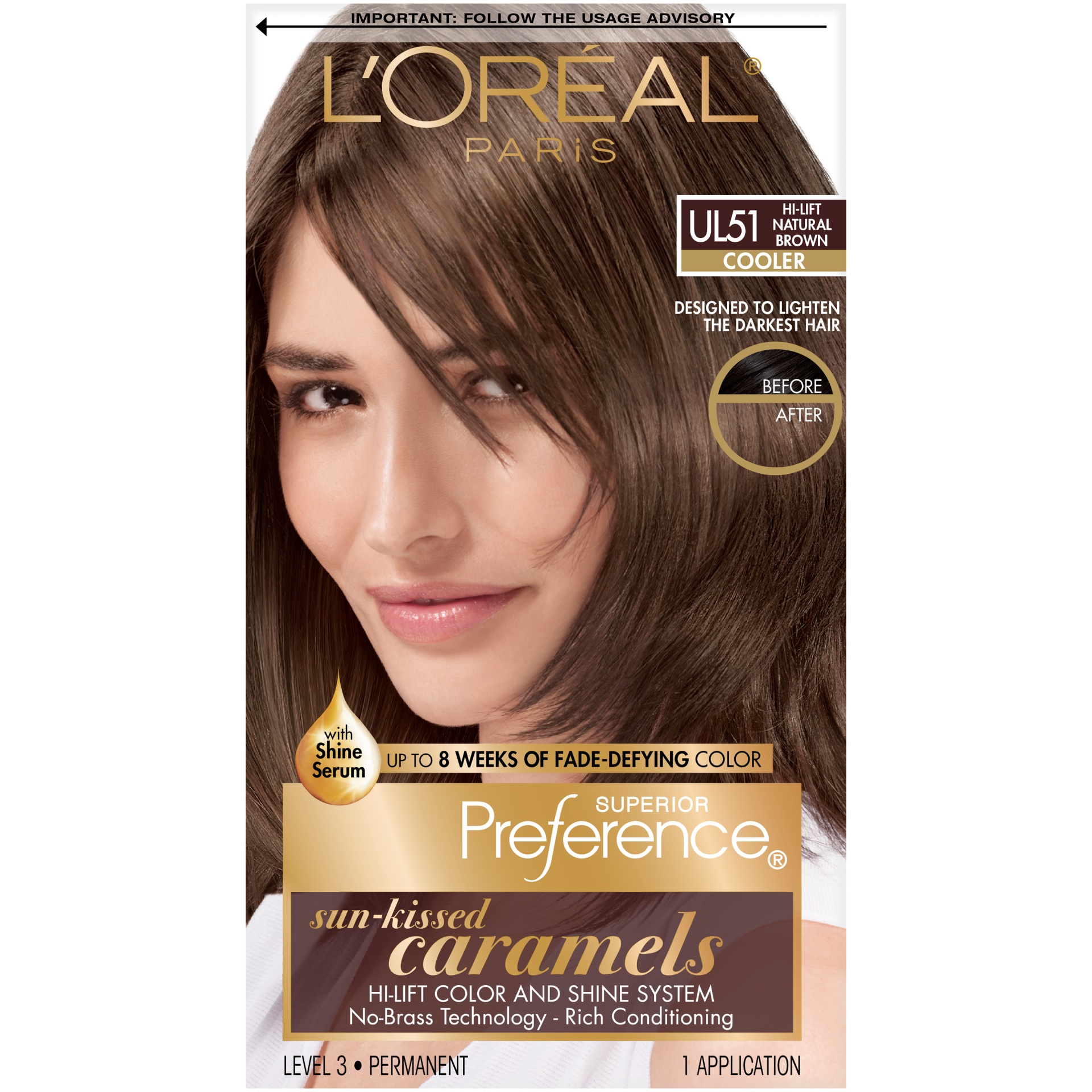 slide 3 of 8, L'Oréal Paris Superior Preference Sun-Kissed Caramels - Hi-Lift Natural Brown, 1 ct