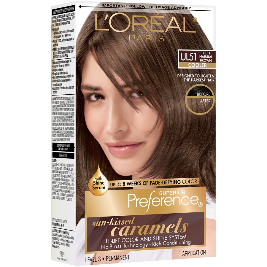 slide 4 of 8, L'Oréal Paris Superior Preference Sun-Kissed Caramels - Hi-Lift Natural Brown, 1 ct