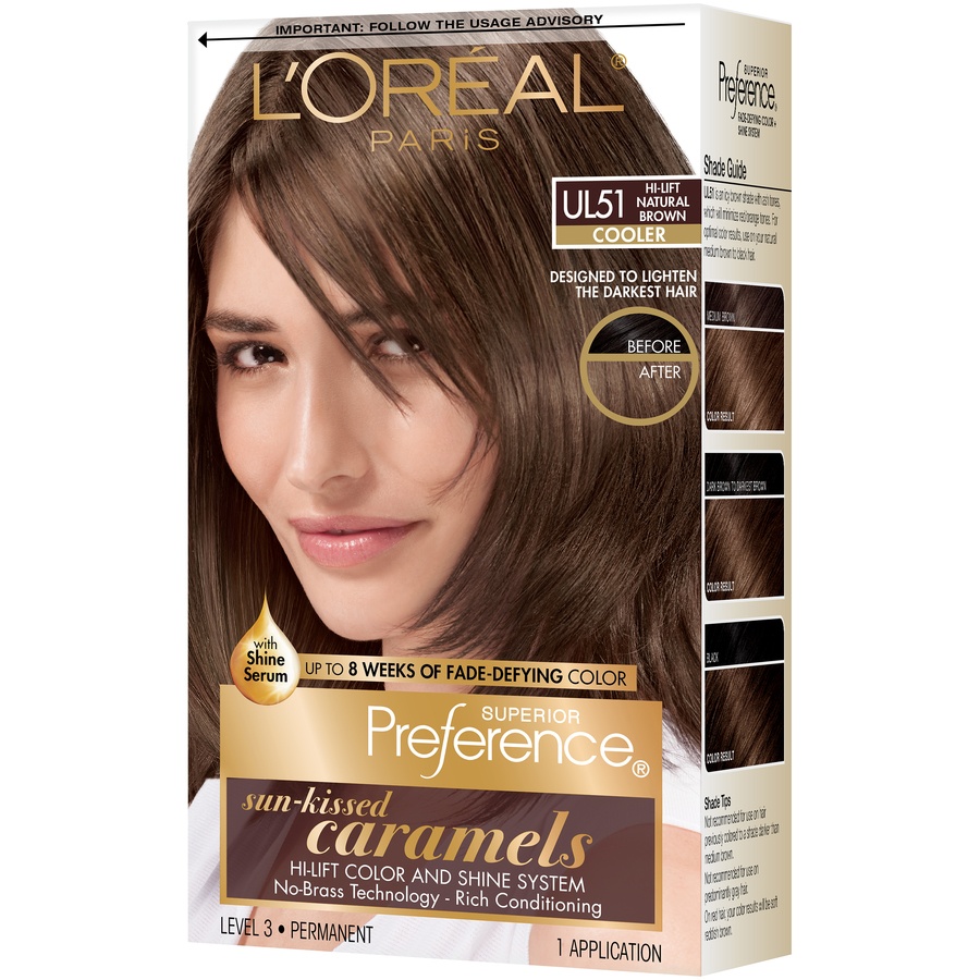 slide 8 of 8, L'Oréal Paris Superior Preference Sun-Kissed Caramels - Hi-Lift Natural Brown, 1 ct