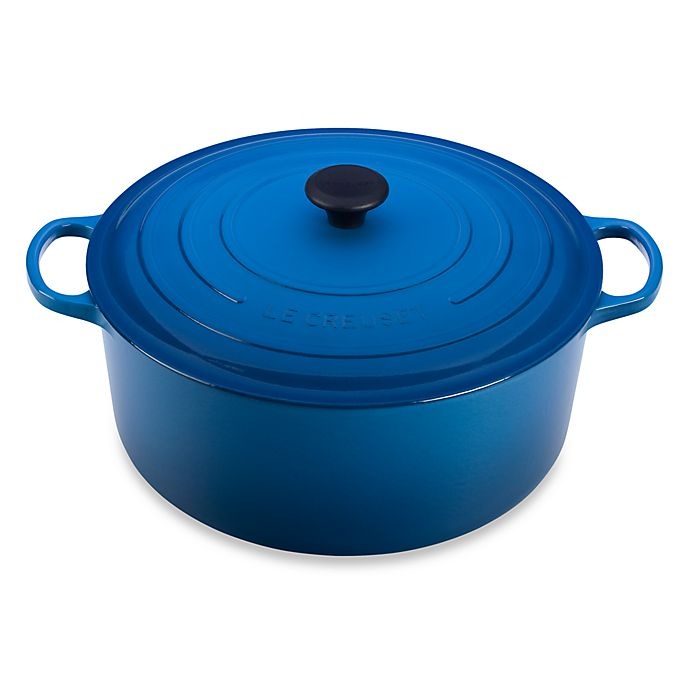 slide 1 of 1, Le Creuset Signature Round Dutch Oven - Marseille, 13.25 qt