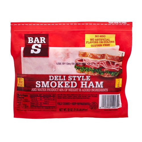 slide 1 of 1, Bar-S® deli style smoked ham, 32 oz