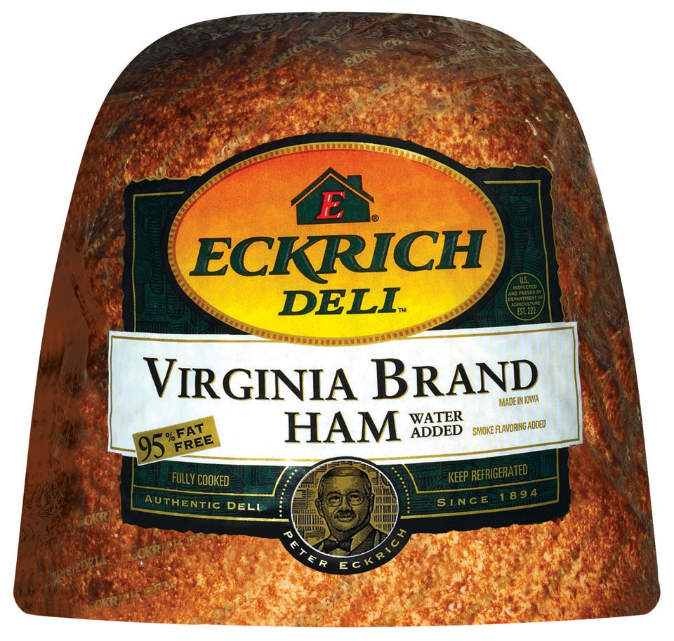 slide 1 of 2, Eckrich Virginia Ham, per lb