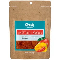 Fresh from Meijer Sweetened Dried Spicy Chili Mangos- 9 oz