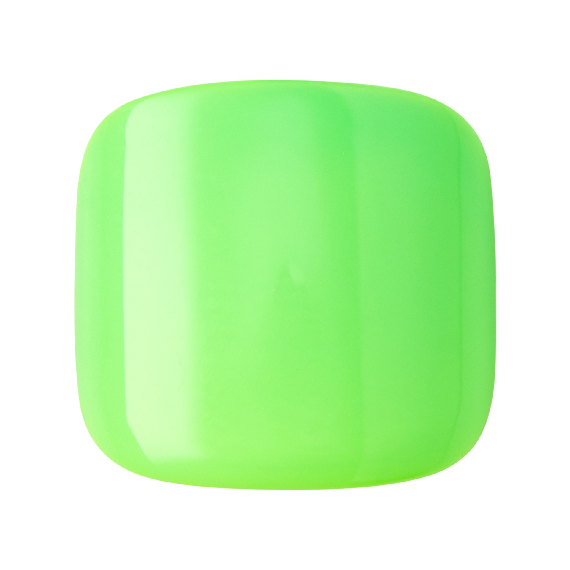 slide 3 of 5, imPRESS Color Press-On Toenails, No Glue Needed, Short, Square, Lime Green, 27 Ct., 1 ct