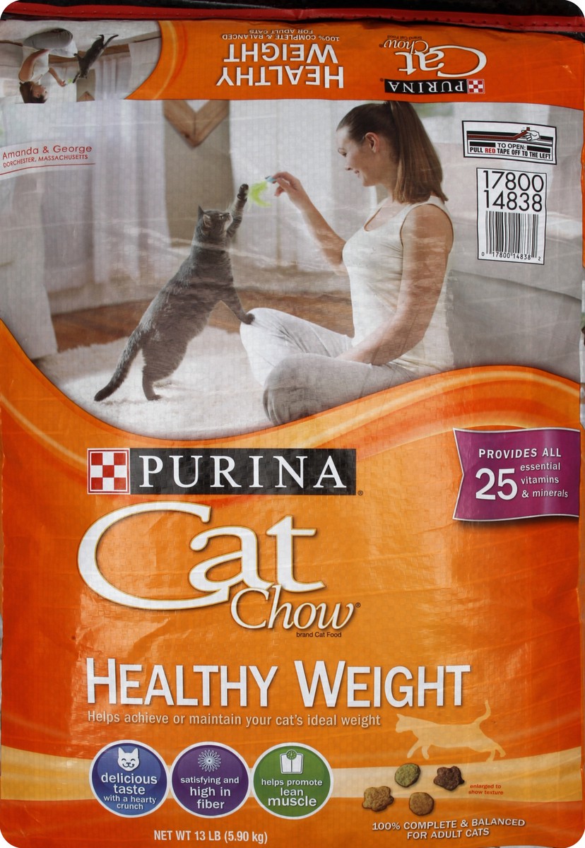 slide 5 of 6, Purina Cat Chow Healthy Weight Cat Food, 13 lb