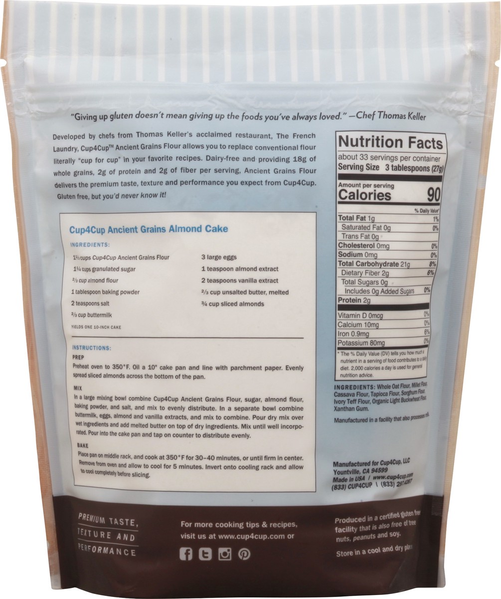 slide 10 of 13, Cup4Cup Gluten Free Ancient Grains Flour, 2 lb
