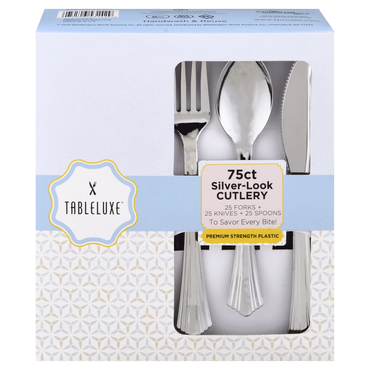 slide 1 of 1, Tableluxe 75 Pieces Silver-Look Cutlery 1 ea, 1 ea