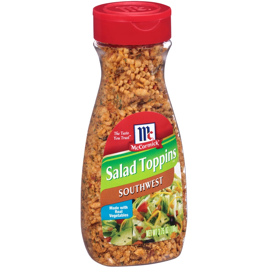 slide 2 of 8, McCormick Southwest Salad Toppins, 3.75 oz