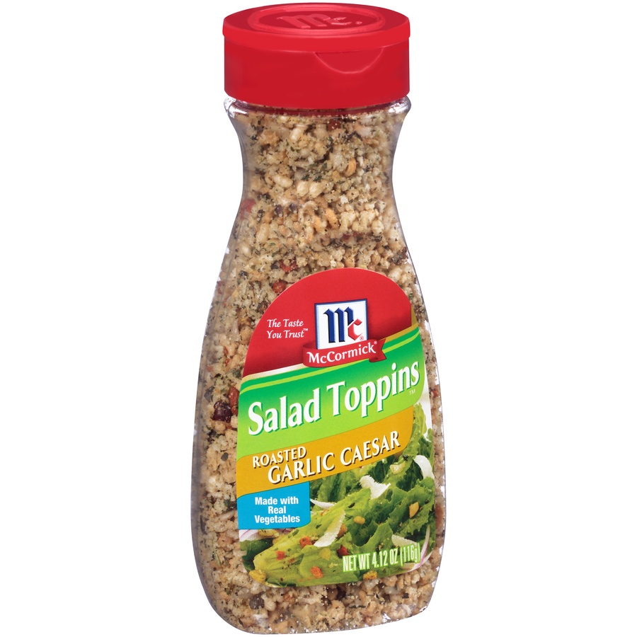 slide 2 of 8, McCormick Roasted Garlic Caesar Salad Toppins, 4.12 oz