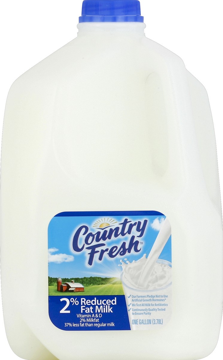 slide 4 of 5, Country Fresh 2% Reduced Fat Milk Gallon - 1 Jug, 1 gal