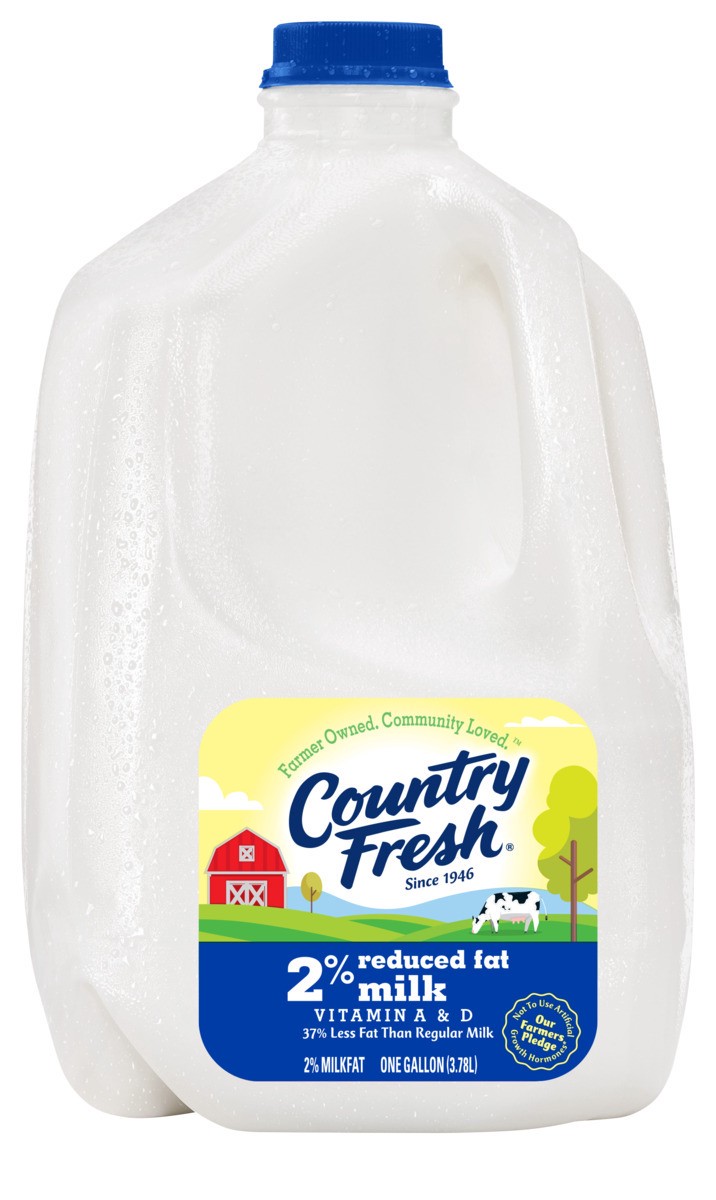 slide 1 of 5, Country Fresh 2% Reduced Fat Milk Gallon - 1 Jug, 1 gal