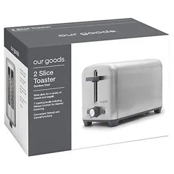 our goods 2 Slice Toaster - Stainless Steel
