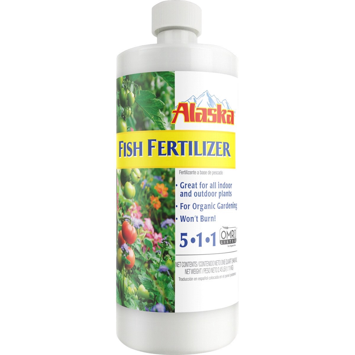 slide 1 of 1, Alaska Fish Fertilizer 1-Quart Liquid All-purpose Food, 1 ct