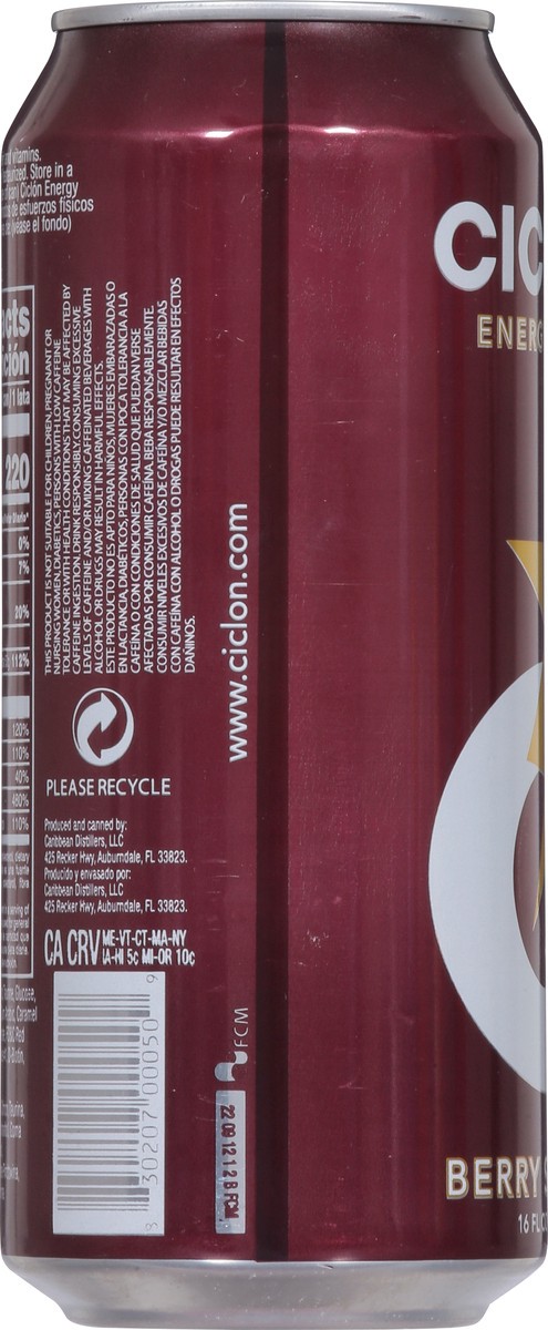 slide 2 of 9, Ciclon Berry Strong Energy Drink - 16 fl oz, 16 oz