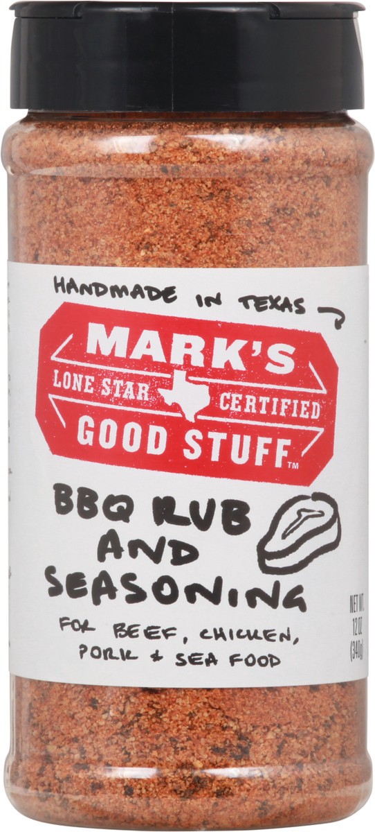 slide 8 of 13, Mark's Good Stuff BBQ Rub and Seasoning 12 oz Bottle, 12 oz