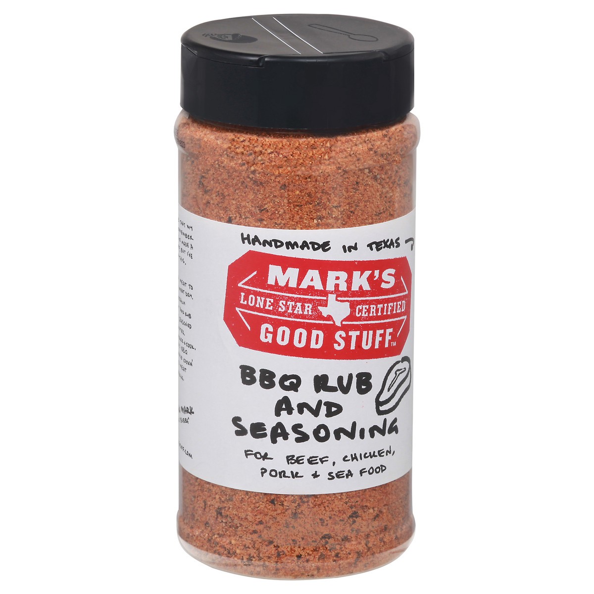 slide 12 of 13, Mark's Good Stuff BBQ Rub and Seasoning 12 oz Bottle, 12 oz