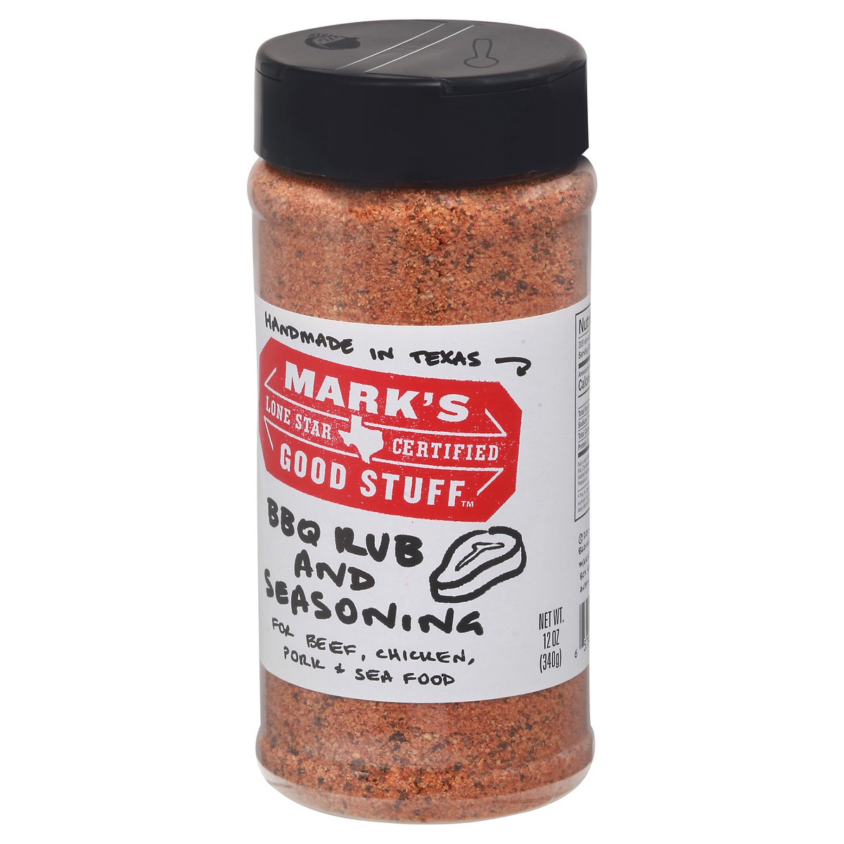 slide 2 of 13, Mark's Good Stuff BBQ Rub and Seasoning 12 oz Bottle, 12 oz